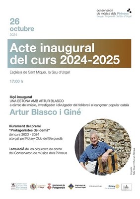 Inauguració del curs 2024-2025 del Conservatori de Música dels Pirineus