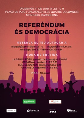 Cartell de l'ANC i Òmnium Alt Urgell