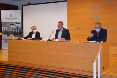 Roda de premsa a la Diputació de Lleida