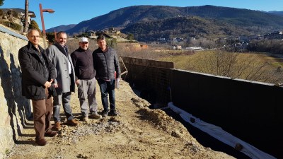 Visita d'obres de Jordi Fàbrega i Joan Gurrera (Foto: Ajuntament de la Seu)