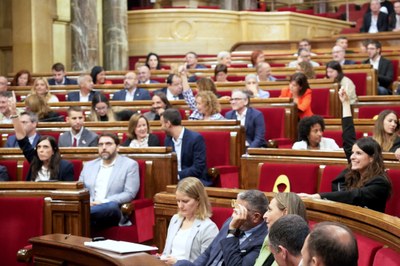 Ple del Parlament de Catalunya, aquest dimecres (Foto: ACN)