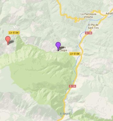 Noves de Segre - Mapa LV-5134