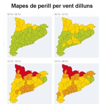 Avís per vent (Meteocat)