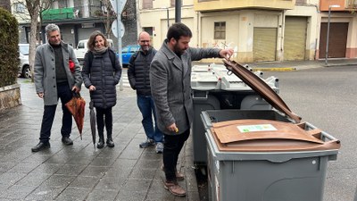 Isaac Peraire ha provat el sistema de recollida amb contenidors tancats 