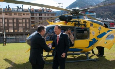 Ban Ki-moon (ONU), a Andorra