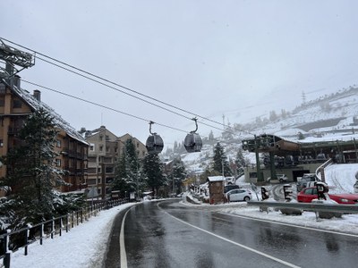 Els telecabines de Baqueira funcionant a mode de proves (Foto: ACN/Marta Lluvich)