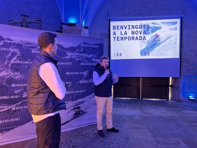Xavi Ubeira presenta les novetats de la temporada d'esquí a Baqueira Beret (Foto: ACN)
