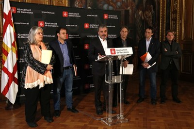 Compareixença de l'Ajuntament de Barcelona sobre els Jocs d'Hivern (Foto: ACN)