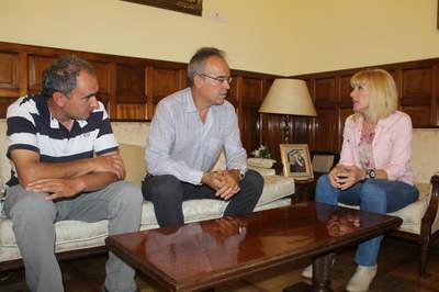 Joaquim Pascuet i Xavier Esteve, amb Inma Manso