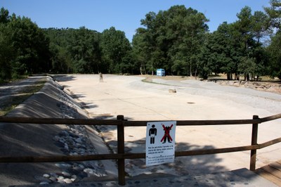 Zona de bany de la platja d'Ogern, al municipi de Bassella (Foto: ACN)