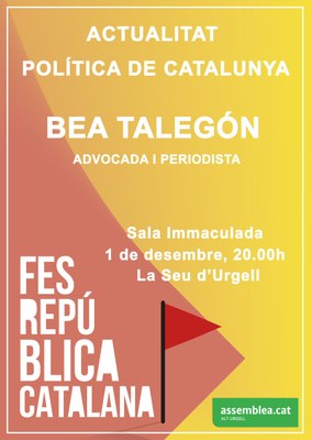 Xerrada de Bea Talegón a la Seu d'Urgell