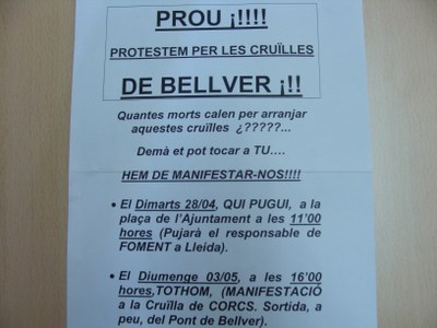 Bellver - Manifestació accessos