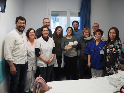 Benvinguda a la Lina, primer nadó del 2020 al Sant Hospital de la Seu