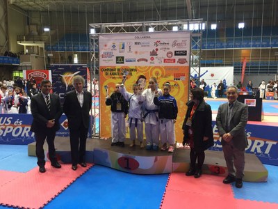 Ylenia Jiménez, campiona de Catalunya de karate aleví