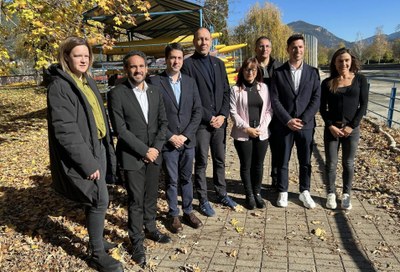 Visita de Berni Álvarez al Parc Olímpic del Segre