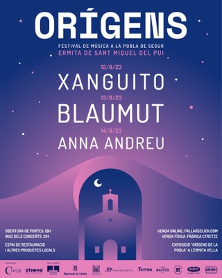 Cartell del festival Orígens de la Pobla de Segur