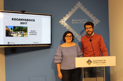 Presentació dels estudis d'impacte econòmic de l'Escanyabocs i el Mercat Medieval dels Canonges (Foto: Ajuntament de la Seu)