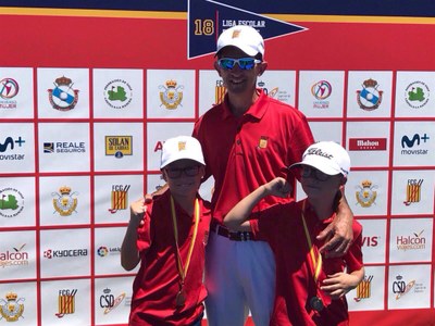 Aleix Marginet i Biel Puigdemasa, a la final de la Lliga Escolar de Golf