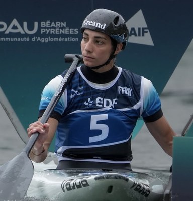 Mònica Doria, durant la prova de C1 de la Copa del Món a Pau (Foto: FACC)
