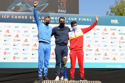 Bronze de Miquel Travé al rànquing final de la Copa del Món de Canoa Eslàlom (Foto: @ninajelenc)