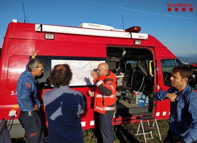 Dispositiu de recerca d'un boletaire, a Fígols i Alinyà (Bombers)