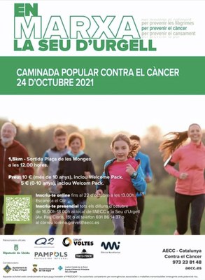 Caminada popular contra el Càncer, aquest diumenge a la Seu