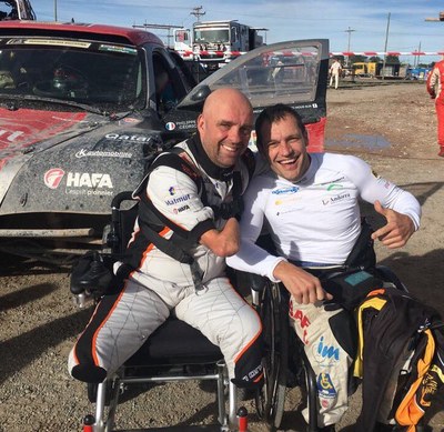 Philippe Croizon i Albert Llovera (Foto: Ambaixada d'Andorra)