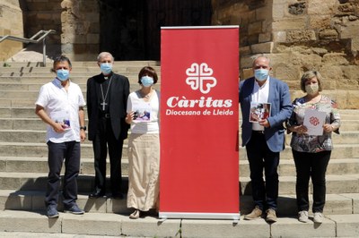 Presentació del balanç 2020 de Càritas d'Urgell, Solsona i Lleida (Foto: ACN)