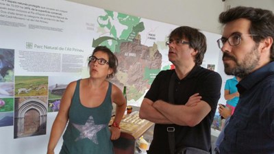 Visita informal de Carles Puigdemont a la Seu
