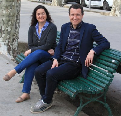 Carlota Valls, amb Òscar Ordeig
