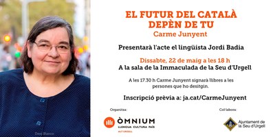 Presentació a la Seu del llibre 'El futur del català depèn de tu', de Carme Junyent