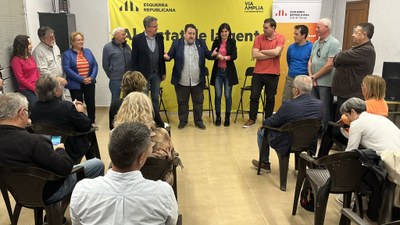 Presentació de l'alcalde de Coll de Nargó, Martí Riera, com a cap de llista d'ERC a les eleccions municipals (Foto: ERC)