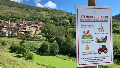Presentació de la campanya per conscienciar sobre la convivència entre el turisme i l'activitat agrícola i ramadera (Foto: ACN)