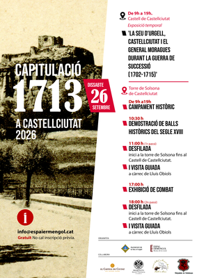 Jornada de recreació històrica de la Guerra de Successió, a Castellciutat 