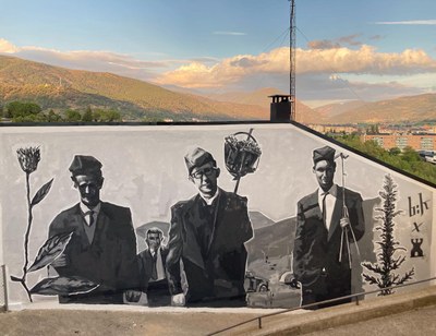 Nou mural dedicat als caramellaires a Castellciutat, al carrer del Doctor Robert