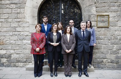 Trobada entre la consellera Meritxell Serret i la ministra d'Afers Exteriors d'Andorra, Imma Tor, a Barcelona (Foto: Dep. Acció Exterior)