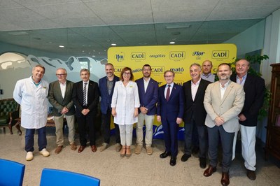Jaume Giró, a les instal·lacions de la Cooperativa Cadí