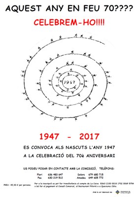 Celebració col·lectiva dels 70 anys