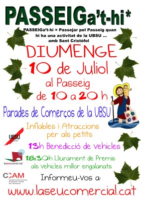 Acció comercial 'PASSEIGa-t'hi' (UBSU)