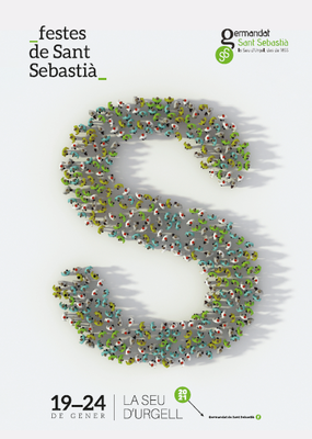 Cartell de Sant Sebastià 2021 a la Seu d'Urgell