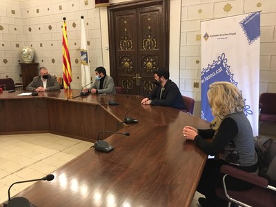 Chakir el Homrani, a la sala de plens de l'Ajuntament de la Seu d'Urgell