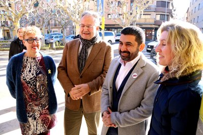 Visita de Chakir El Homrani a Tremp (Foto: ACN)
