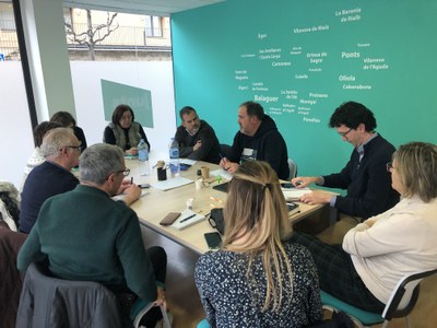 Reunió conjunta de les territorials de Junts a Lleida i a l'Alt Pirineu i Aran, a Balaguer (Foto: JxCat / arxiu)