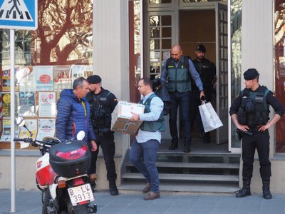 Imatges de l'escorcoll al Consell Comarcal de l'Alt Urgell (Foto d'arxiu)