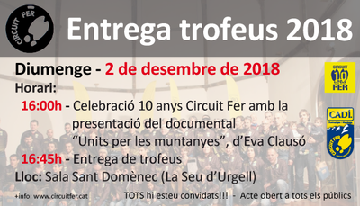 Cloenda del Cadí Circuit Fer 2018