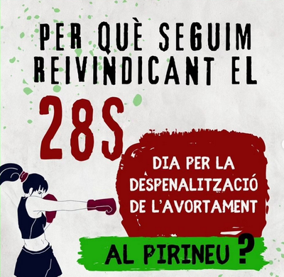 Campanya al Pirineu pel Dia internacional per la despenalització de l'avortament