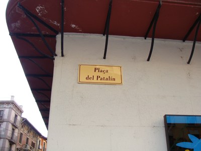 Plaça del Patalín - Nova placa