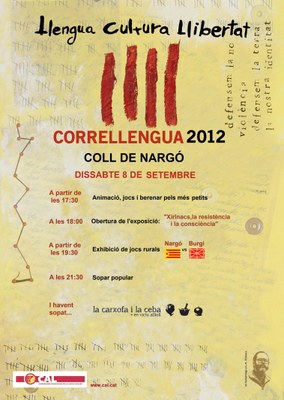 Correllengua - Cartell Coll de Nargó 2012