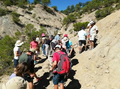 Curs de geologia i geografia sobre el terreny a Coll de Nargó