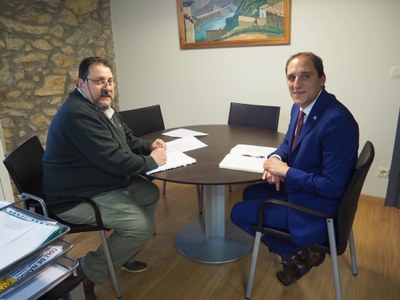 Martí Riera, amb el subdelegat José Crespín
